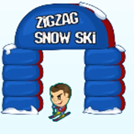 Snow Zigzag Rider - Free Online Game Preview