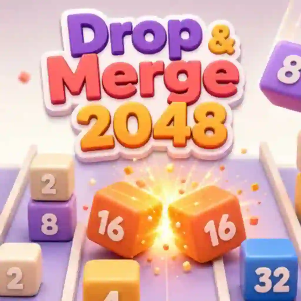 Drop & Merge 2048 - Free Online Game Background